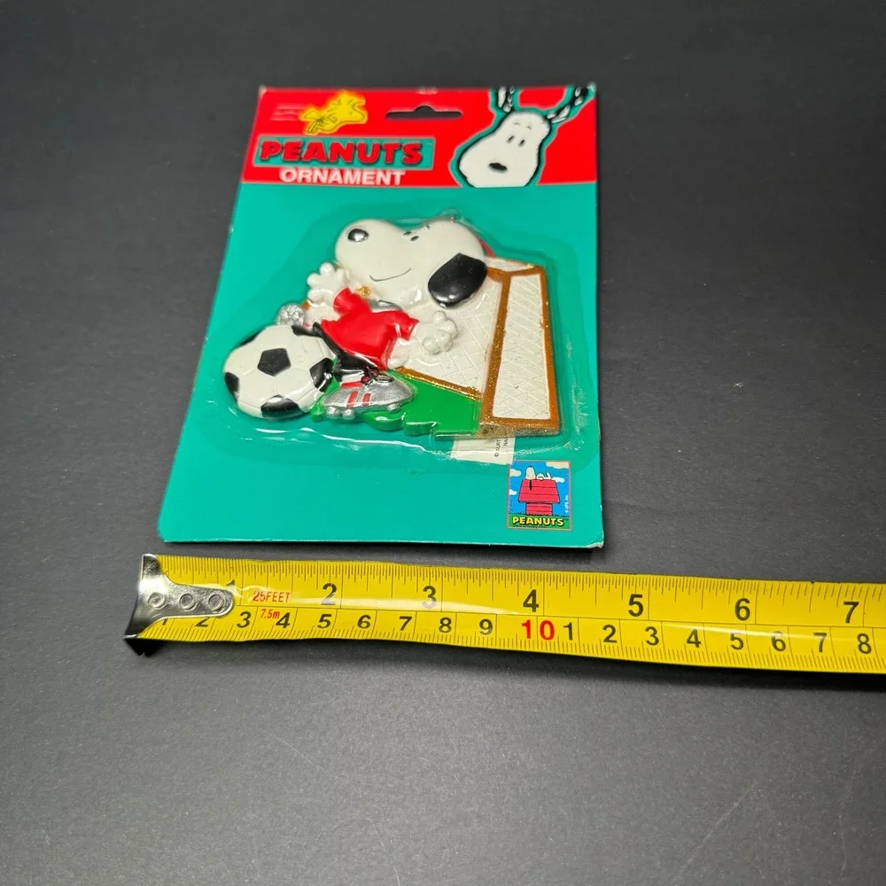 Peanuts Snoopy Soccer Ornament Kurt S‎ Adler Christmas Holiday Decoration NEW
